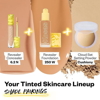 Kosas Revealer Concealer - Medium Coverage Makeup with 6.2 N)