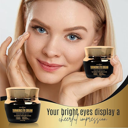 Instant Eyelift & Hydrating Eye Cream Set – Lightweight Formula with Vitamin C & Turmeric for a Refreshed Under-Eye Look