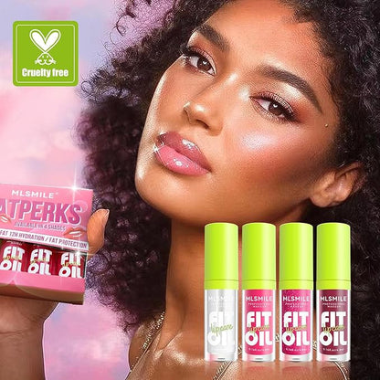 4 Colors Fat Oil Lip Gloss, Lip Oil Gloss,