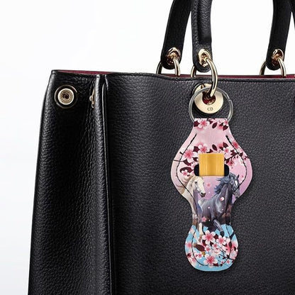 Chapstick Holder Keychain for Lipstick Lip Girls