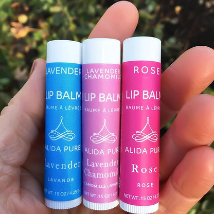 Floral Lip Balm Collection, Vegan Lip Lips,