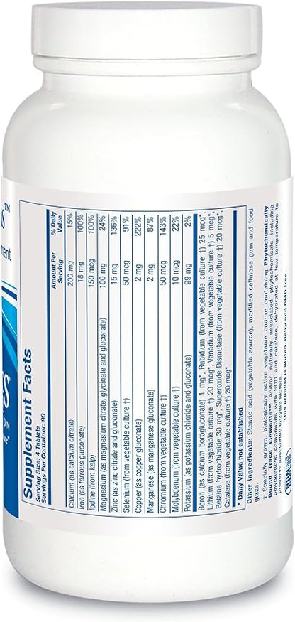 Biotics Research Multi-Mins - Bioavailable & Potent Multi Mineral Supplement, Balanced Mineral Chelates & Whole Food Trace Minerals with Magnesium, Chromium, Iodine - Easily Absorbed - 360 Tablets
