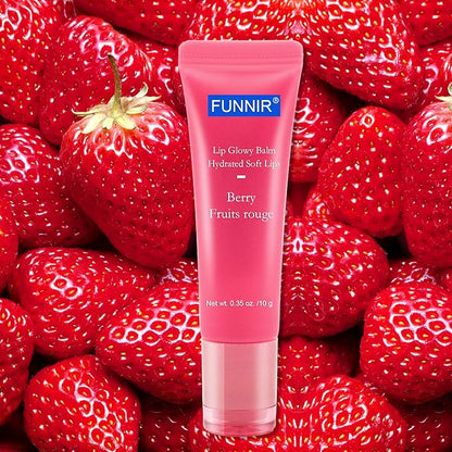 Lip Glowy Balm of Berry Scent,Moisturizing Lightweight,