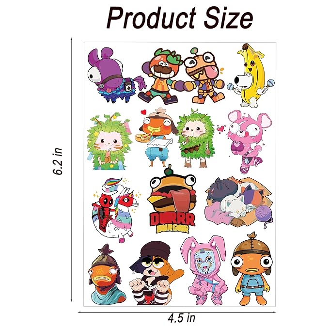 Temporary Tattoos Sticker for Christmas, Birthday, Concert, Temporary B (Game)