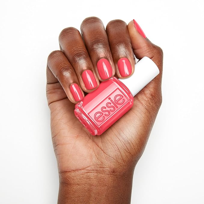 Essie Nail Polish, Salon-Quality, 8-Free Vegan, Rosy Pink, Vegan,
