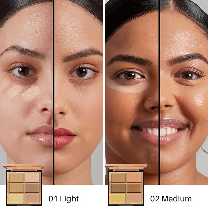 FV 6 Colors Cream Concealer Palette, Full Coverage 01 L