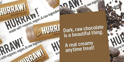 Hurraw! Chocolate Lip Balm, 2 Pack: Palm