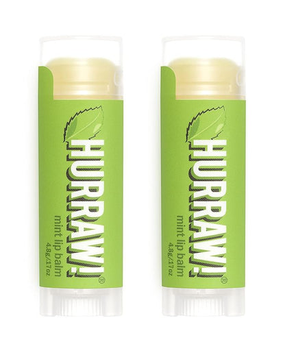 Hurraw! Mint Lip Balm, 2 Pack: Palm