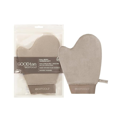 EcoTools Good Tan Full-Body Tanning Mitt, For Self-Tan Application, Use Self Tanning Mitt With Tanning Mousse, Lotions, & Tanning Waters, Eco Friendly Self Tan Mitt, Vegan, & Cruelty-Free, 1 Count