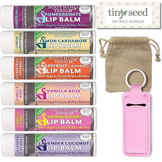 Vegan Lip Balm Set - Pack Lavender