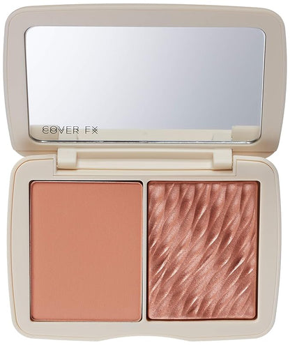 COVER FX Monochromatic Powder Blush Duo - Soft Impact Color