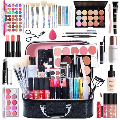 All-in-One Makeup Gift Set Travel Makeup Kit Complete