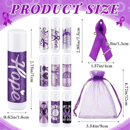 50 Set Overdose Awareness Lip Balms Alzheimer's