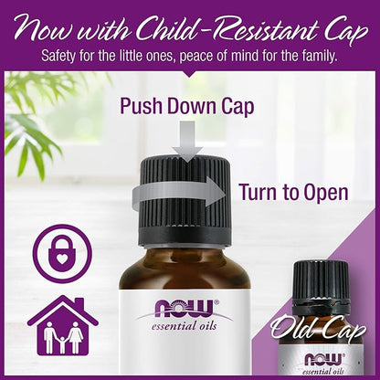 NOW Essential Oils, Eucalyptus Oil, Clarifying Aromatherapy Scent, Steam Distilled, 100% Pure, Vegan, Child Resistant Cap, 2-Ounce
