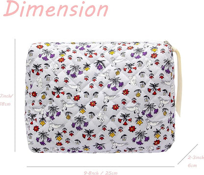 Pazimiik cotton makeup bag for