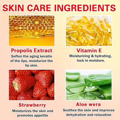Bee Lip Balm Honey Pot Strawberry Moisturizing