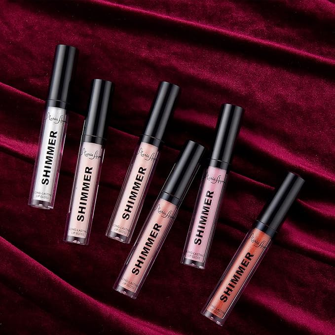 Shimmer & Hydrating Lip Gloss Set With Hyaluronic Hydrating