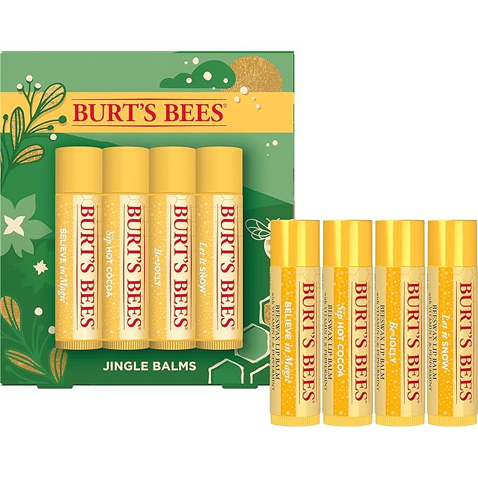 Burt's Bees Christmas Gifts, 4 Lip Balm