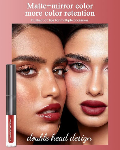 Matte Liquid Lipstick & Glow Lip Oil Gloss Glow