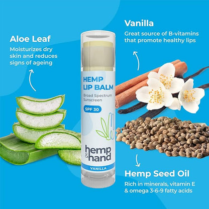 Organic Vanilla Hemp Lip Balm Oil