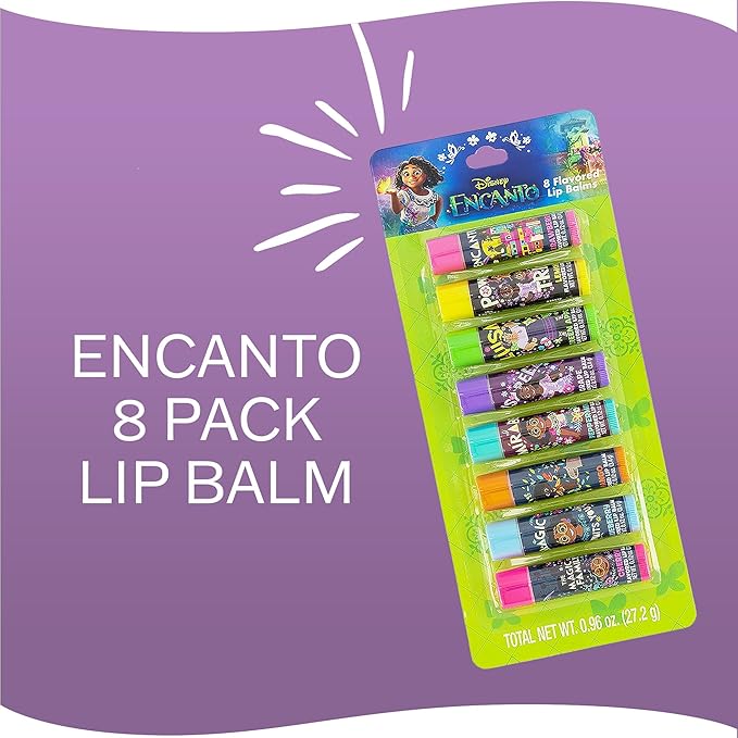 Encanto 8 Pack Lip Balm, 8.0