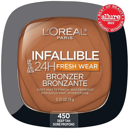 L'Oreal Paris Infallible Up to 24H Fresh Wear Deep Tan, 0.31 oz