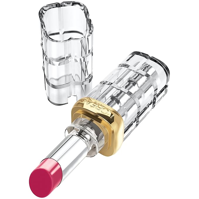 L'Oreal Paris Makeup Colour Riche Shine Lipstick, Laminated Fuchsia, 0.1 oz.