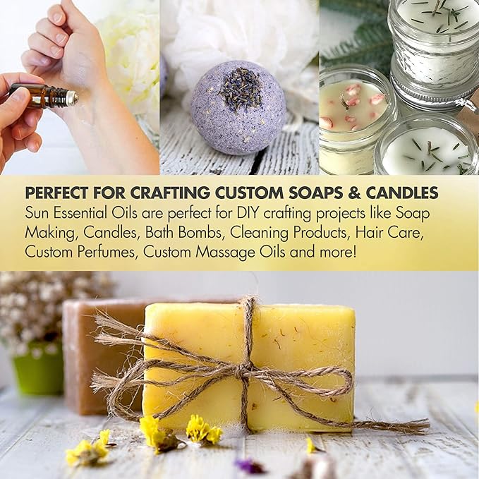 Sun Essential Oils 8oz - Patchouli Essential Oil - 8 Fluid Ounces - Patchouli Oil - Aromatherapy Oils - Patchouli Essential Oil for Candle Making - Patchouli Essential Oil for Diffuser