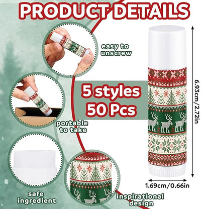 Dunzy 50 Pcs Lip Balm in Gift