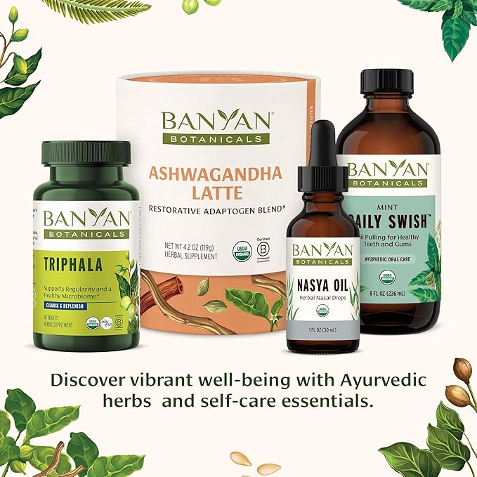Banyan Botanicals Sleep Easy Oil – Organic Ayurvedic Herbal Massage Oil – Calming & Relaxing Massage Oil with Ashwagandha, Passionflower & Skullcap – 8 oz. – Non GMO Sustainably Sourced Abhyanga Oil