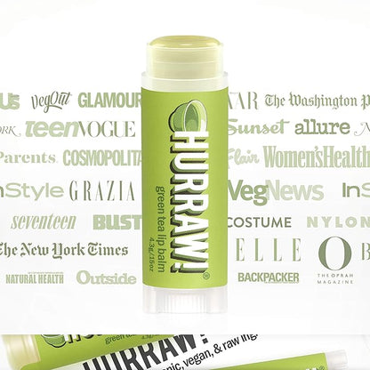Hurraw! Green Tea Lip Balm, 3 Palm