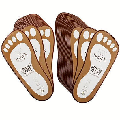 SunFX Disposable Sticky Feet Protectors (50-PAIRS) Spray Tan Feet Protector Pads for Sunless Airbrush Tanning