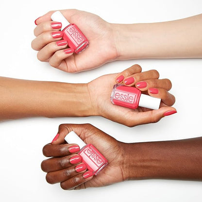 Essie Nail Polish, Salon-Quality, 8-Free Vegan, Rosy Pink, Vegan,