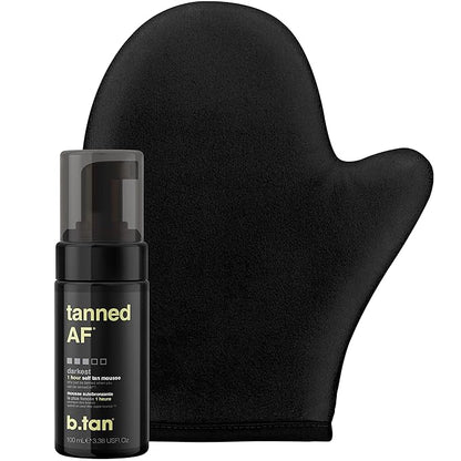 b.tan Dark Self Tanner Mini Kit Tanning