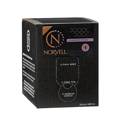 Norvell Premium Professional Sunless Tanning Spray Tan Solution - Competition Tan, 1 Liter Box