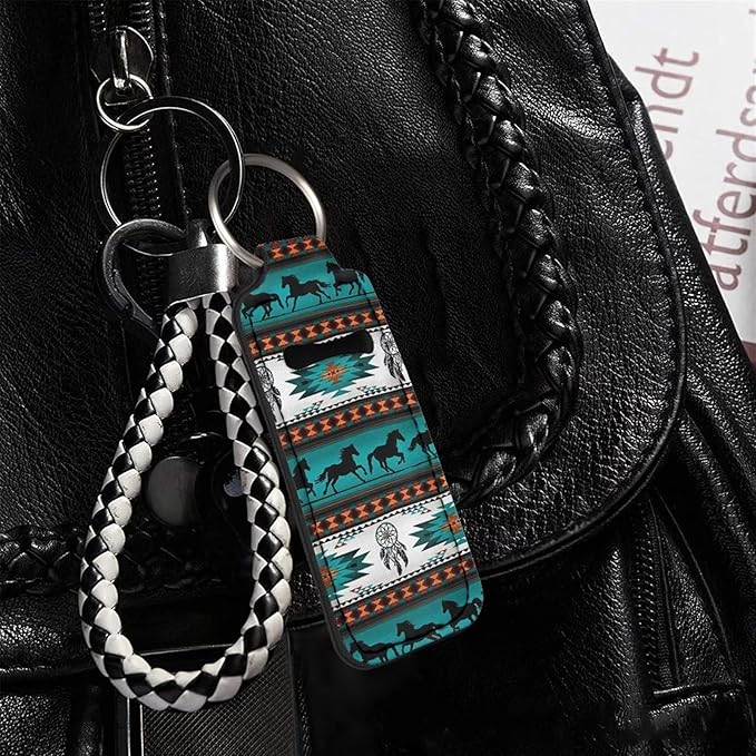 Lip Balm Holder Keychain Travel Accessories Sleeve