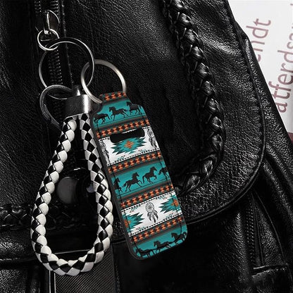 Lip Balm Holder Keychain Travel Accessories Sleeve