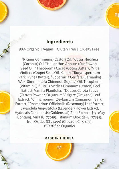 Mom's Secret 100% Natural Lip Gloss, Organic, Vegan, Gluten Free, Cruelty Free, Made in the USA, 0.18 oz. (Berry Boop)