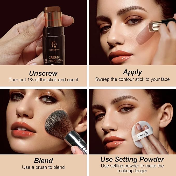 FV Cool Toned Contour Stick, Blendable & Smooth, 01 Amber