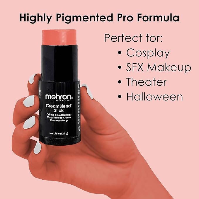 Mehron Makeup CreamBlend Stick - Body Paint (.) (Light Auguste) 75 oz