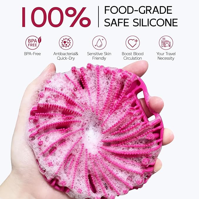 Silicone body scrubber, exfoliating body
