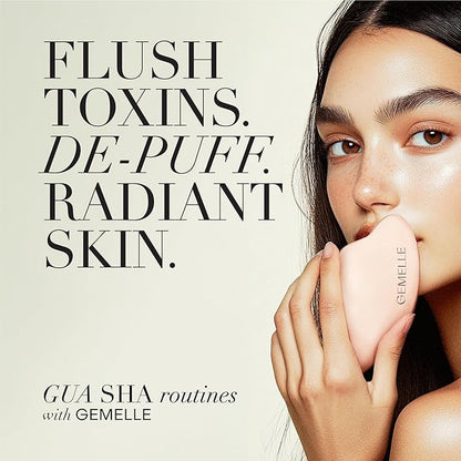 GEMELLE Lymphatic Gua Sha Face Oil | 6x Award Winner | Detox, Plump, Balance, Hydrate | High-Altitude Rosehip, Centella Asiatica & More! | Organic, Natural, Clean Beauty | Starter, Travel 15ml