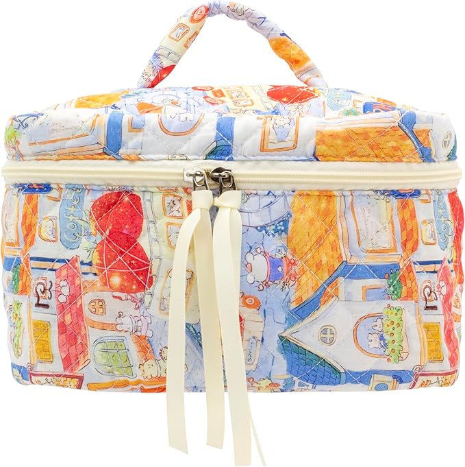 Pazimiik cotton makeup bag for