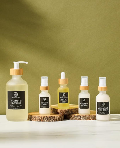 Vitamin C Face Serum (1 fl.oz/29ml) | Natural, Fragrance-Free Facial Essence | Clean, Vegan, Cruelty Free Skincare for Men & Women | Luxury Collection