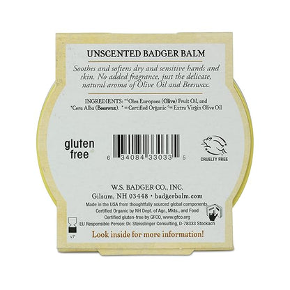Badger - Unscented Dry Skin Balm,