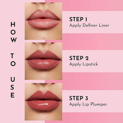 Lawless Forget the Filler Lip-Plumping Line-Smoothing Satin Cream Lipstick - Daisy Girl - Natural Ingredients Smooth and Hydrate Lips for a Plumper, Fuller Look - 3.7g