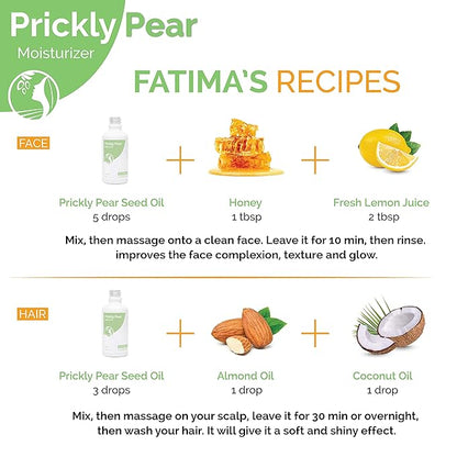 Fatima's Garden Prickly Pear Seed Oil - Organic Anti-Aging Serum, 100ml
