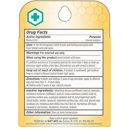 Burt's Bees Medicated Lip Balm, With