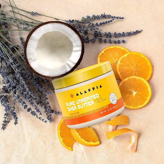 Alaffia, Pure Unrefined Shea Butter, Unscented, 11 oz