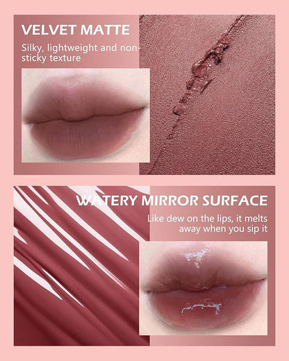 Matte Liquid Lipstick & Glow Lip Oil Gloss Glow